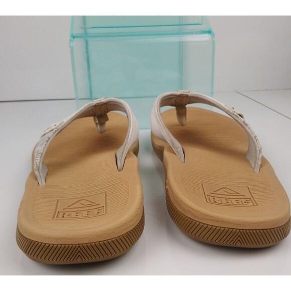 Reef Santa Ana Sandals Flip Flops Women's Size 8 Cloud White - Picture 5 of 8